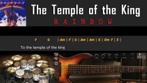 The Temple of the King - Rainbow [ Guitar Backing track ]