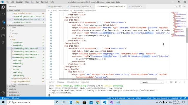 Angular 9 CRUD app with Restful API