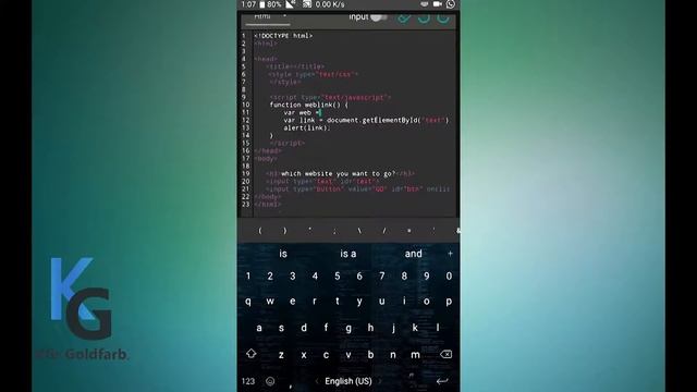 Fast Coding on Mobile - Small Main Website Engine, HTML, CSS and Javascript