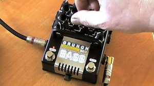 AMT Electronics BC-1 'Bass Crunch': To Laney VC50 Power Amp and miked (with a cheap P-Bass copy)