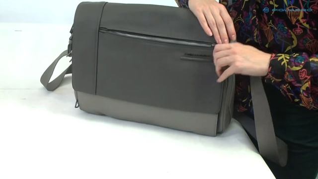 Обзор сумки для ноутбука Piquadro AKRON/Grey CA4639AO_GR смотреть онлайн