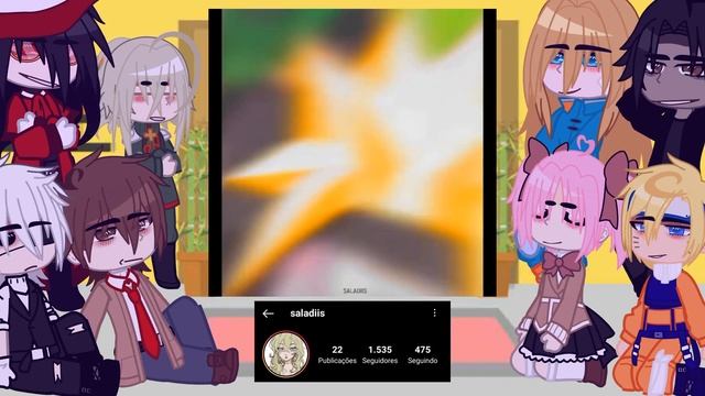 Anime characters react to each other || 3/7 || Naruto || PT-BR/ENG || Credits in description! смотреть онлайн