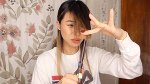 How to Cut Long Curtain Bangs | Style Face Framing Bangs | Step-by-Step Tutorial