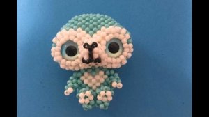 Амигуруми альпака из бисера