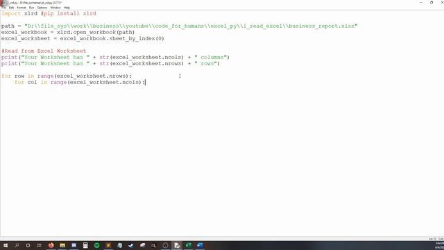 Read from Excel Files using Python 3 (xlrd) | Automate Excel #1 смотреть онлайн
