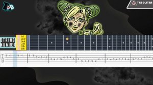 JOLYNE'S THEME - Jojo's Bizarre Adventure Part 6 Guitar Tab Tutorial