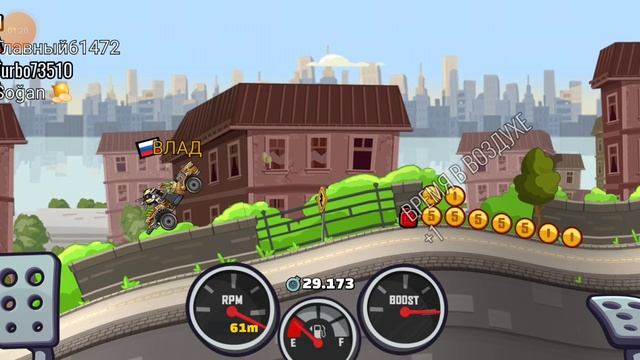 Hill Climb Racing 2 - Весенний город. Спортивный автомобиль