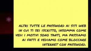 Come bloccare internet con password