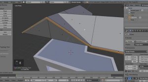 Blender. Создание дома. Часть 2. Крыша и уменьшение полигонной сетки.