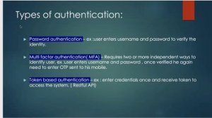 Types of Authentication