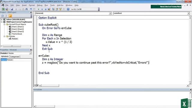 75. Interact With The User When An Error Occurs