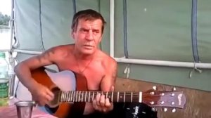 Песни под гитару, дед красиво спел Папа, папка, папочка
