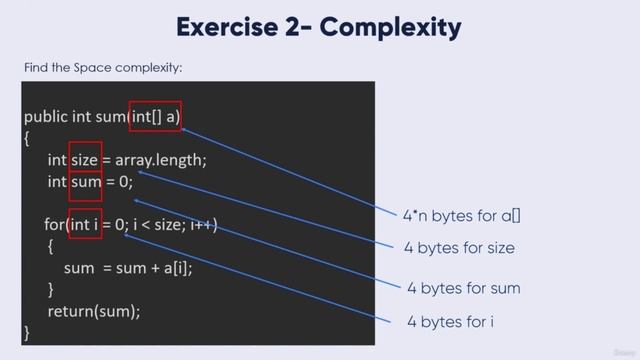 space complexity part 2   java