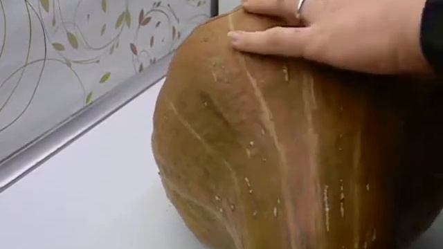 Разрезаем тыкву Зелёный Хаббард в январе смотреть онлайн