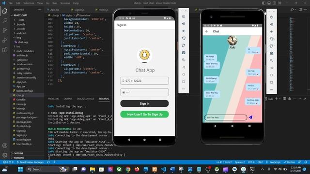 Vihanga Nethmini|React Native|React Chat|Tour Video смотреть онлайн