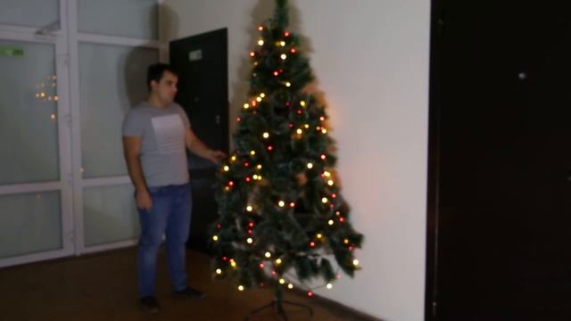 Гирлянда H500L LED цветная + елка 210 см смотреть онлайн