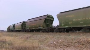 ТЭМ2-3276 с маневровым составом 6000 тонн / TEM2-3276 with a freight train 6000 tons