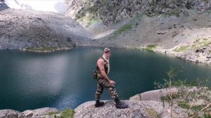 Озеро Эхо выше водопада Куйгук. Горный Алтай. Июль 2023.