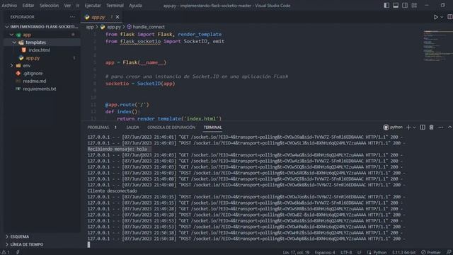 Implementando Flask SocketIO