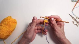 Вяжем двухцветный шнур крючком. Быстро и просто. Crochet 2 color cord.