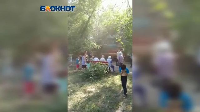 Пожар на Пушкина в Волжском