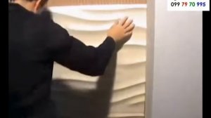 Монтаж гипсовых 3D панелей GESSO