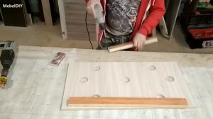 Прихожая из мягких стеновых панелей. Как сделать мягкую плитку. (Hanger made of soft wall panels).