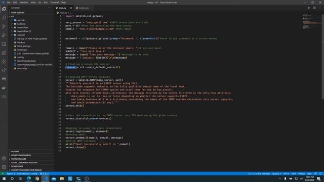 Sending Email Using Python by K