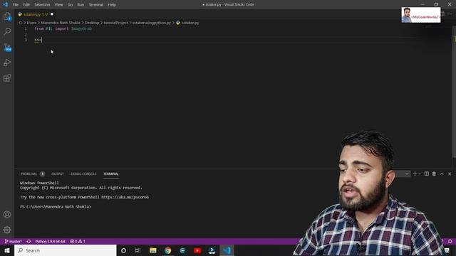 Screenshot Taker Using Python | In Just 4 Lines of Code | Python Project For Beginners | MyCodeWork
