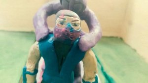 MKII Sub zero vs Noob Saibot(Stop motion/пластилиновая анимация)1/4