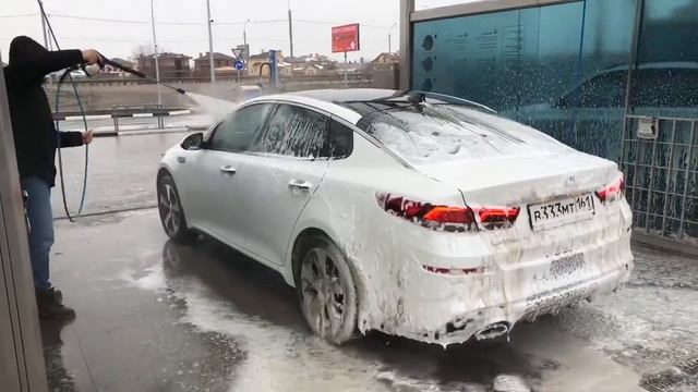 Washing Dirty Cars Kia Optima GT For 2 Foam Wax Osmosis смотреть онлайн