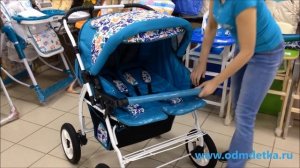 Коляска-трансформер для двойни "Kacper DUETTO ZOO"