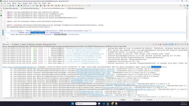 Solución (FIX): Java - Spring JPA: Argument [X] of type [X] did not match parameter type [X] with.. смотреть онлайн