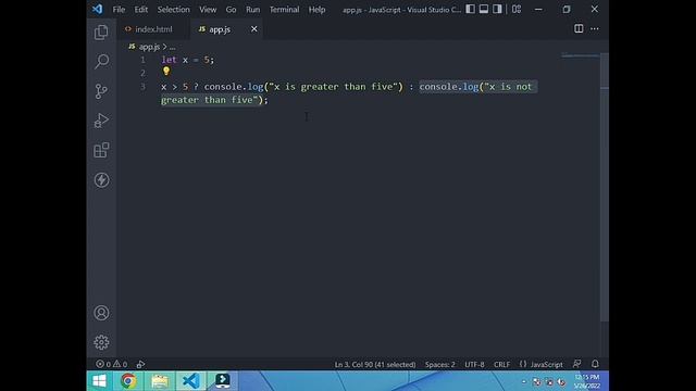 Ternary Operator in JavaScript | JavaScript Complete Course for beginners