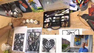 БЮДЖЕТНЫЙ ВИТРАЖ СВОИМИ РУКАМИ . (Мастер-класс заливной витраж).