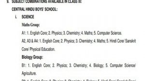 Central Hindu School | Important Dates For Entrance Test | Call : 7419999228