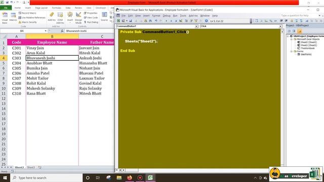 How to Update or Edit Data in Excel VBA User form | Update Button|