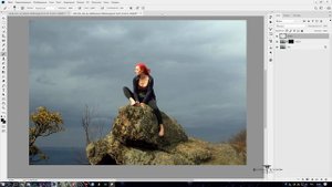 Фотошоп Градиентная маска и размытие объектива