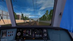 Электропоезд ЭД4М 0431 Москва-Жел-дор в Trainz Simulator 2012 + впереди ограничение скорости