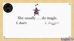 PRESENT SIMPLE  negative (отрицание) Урок практика