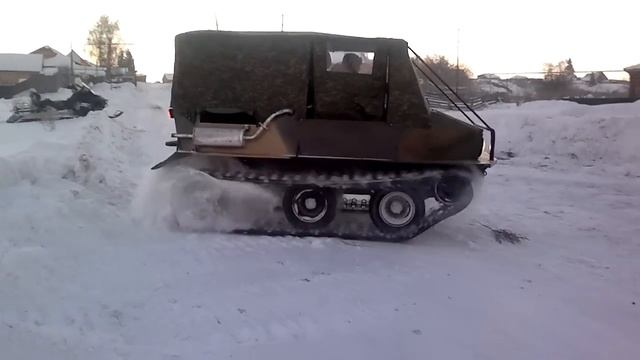 Вездеход "ЖУК-8" на 600мм гусенице. смотреть онлайн