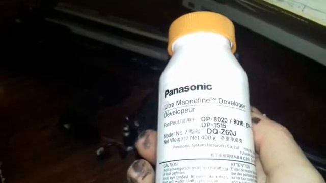 Засыпка девелопера Замена девелопера Сколько засыпать девелопера Panasonic 8020, Светлая печать смотреть онлайн