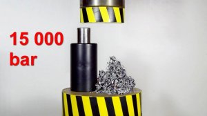 HYDRAULIC PRESS COMPRESSES METALS WITH A PRESSURE OF 15,000 BAR