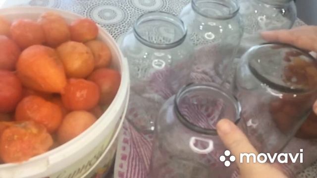 /Помидоры в собственном соку/Без прокручивания томатов на сок/Просто и очень вкусно!!!! смотреть онлайн