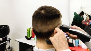 Мужская стрижка машинка + ножницы