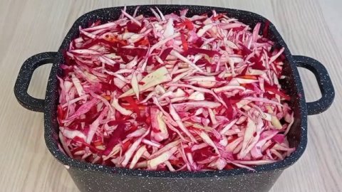 Маринованная КАПУСТА со свеклой ЗА СУТКИ/Вкусная, хрустящая КАПУСТА#маринованнаякапуста#рецепт