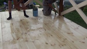 Деревянная беседка 2,4х5,7