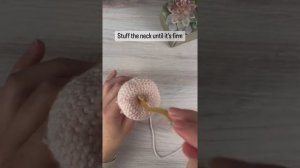 How To Shape An Amigurumi Flamingo Neck - Crochet Tutorial