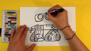 Как нарисовать ВАЛЛ И / How To Draw Wall-E / Урок рисования для детей