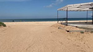 Пляж и море в посёлке Пересыпь